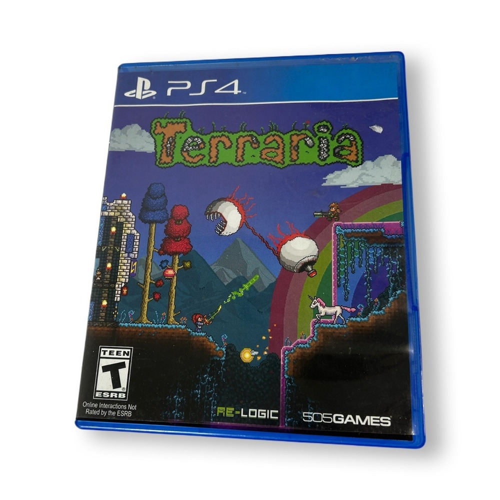 Terraria - Sony PlayStation 4 - Good Used Condition- Blue Label - PS4- 505 games